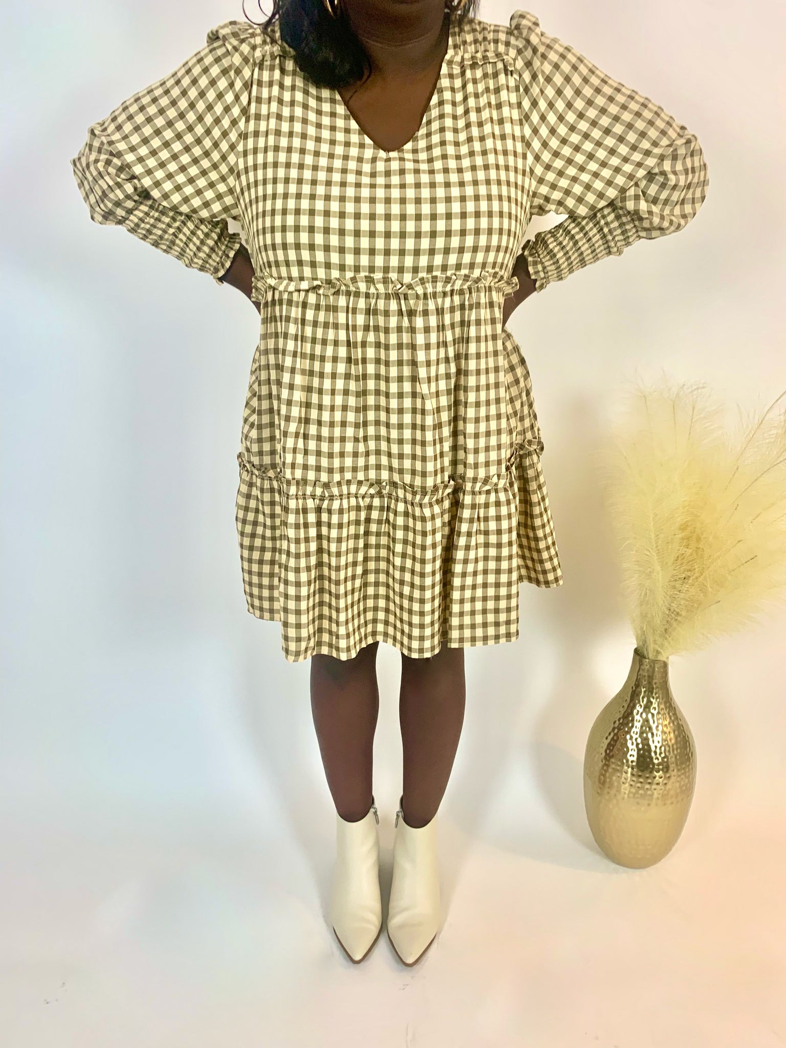 Greer Gingham Dress