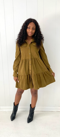 Aiden Corduroy Dress