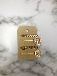 Coin Hairpin Set