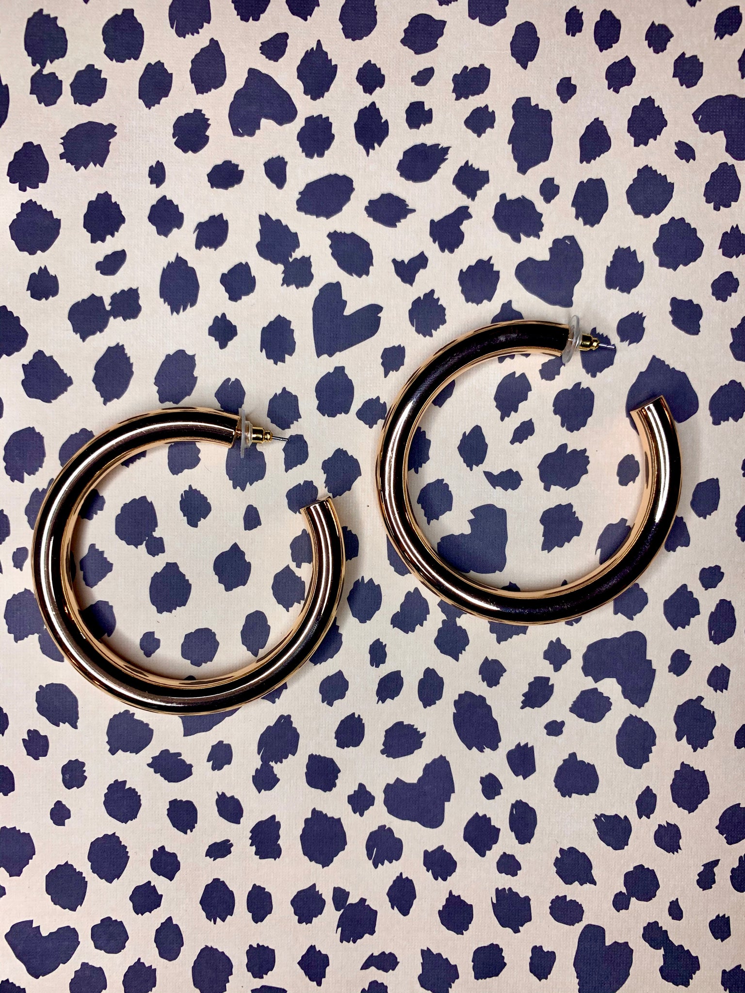 Gold Chunky Hoop Earrings