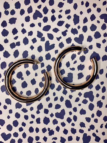 Gold Chunky Hoop Earrings