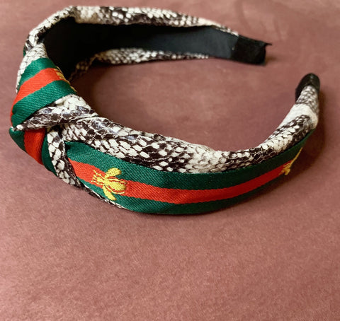 Snakeskin Print Headband