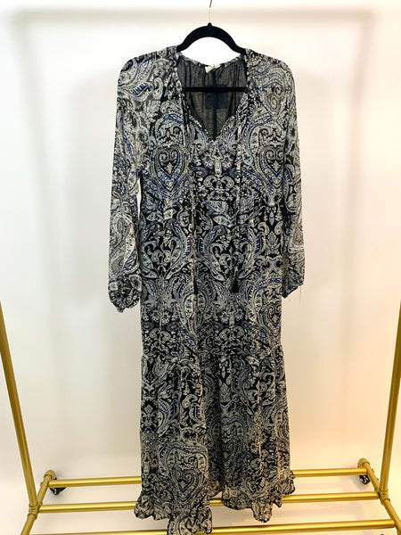 Savannah Paisley Maxi Dress