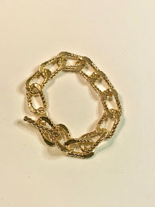 Gold Chain Link Bracelet