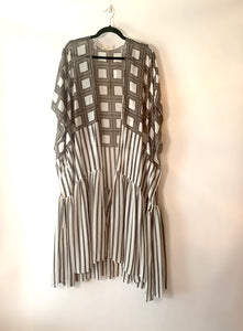 Grid Pattern Kimono