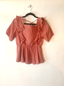 Rose Ruffle Top