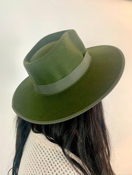 Baker Rancher Hat in Forest Green