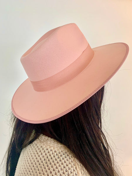 Baker Rancher Hat in Blush Pink