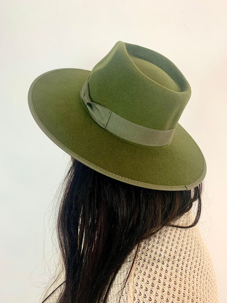 Baker Rancher Hat in Forest Green