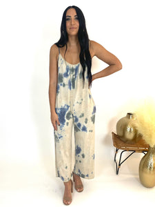 Cali Indigo Tie Dye Jumpsuit