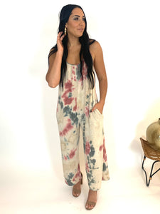 Cali Berry Tie Dye Jumpsuit