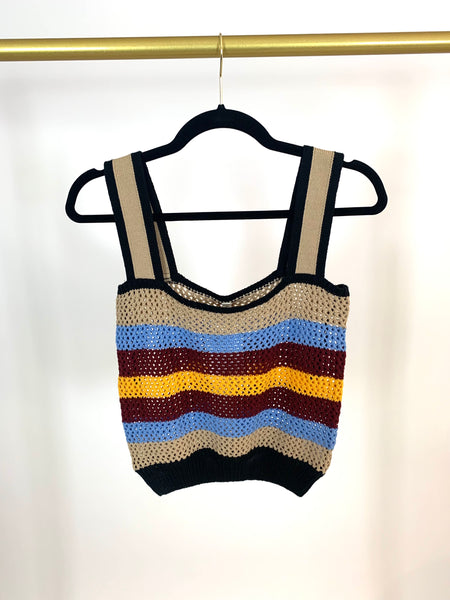 Multicolor Crochet Tank