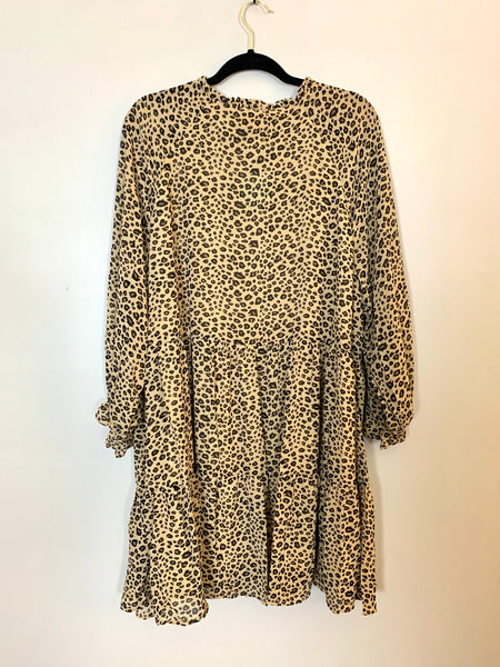 Bowie Leopard Dress Plus