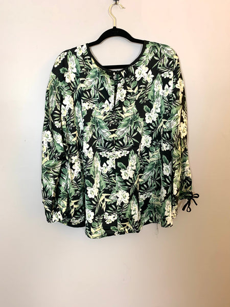 Mackenzie Satin Print Top Plus